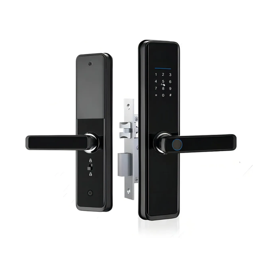 Cerradura inteligente con pestillo + Huella + Clave