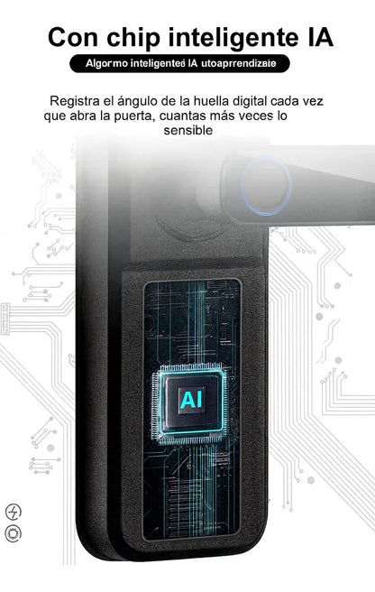 Cerradura inteligente con pestillo + Huella + Clave